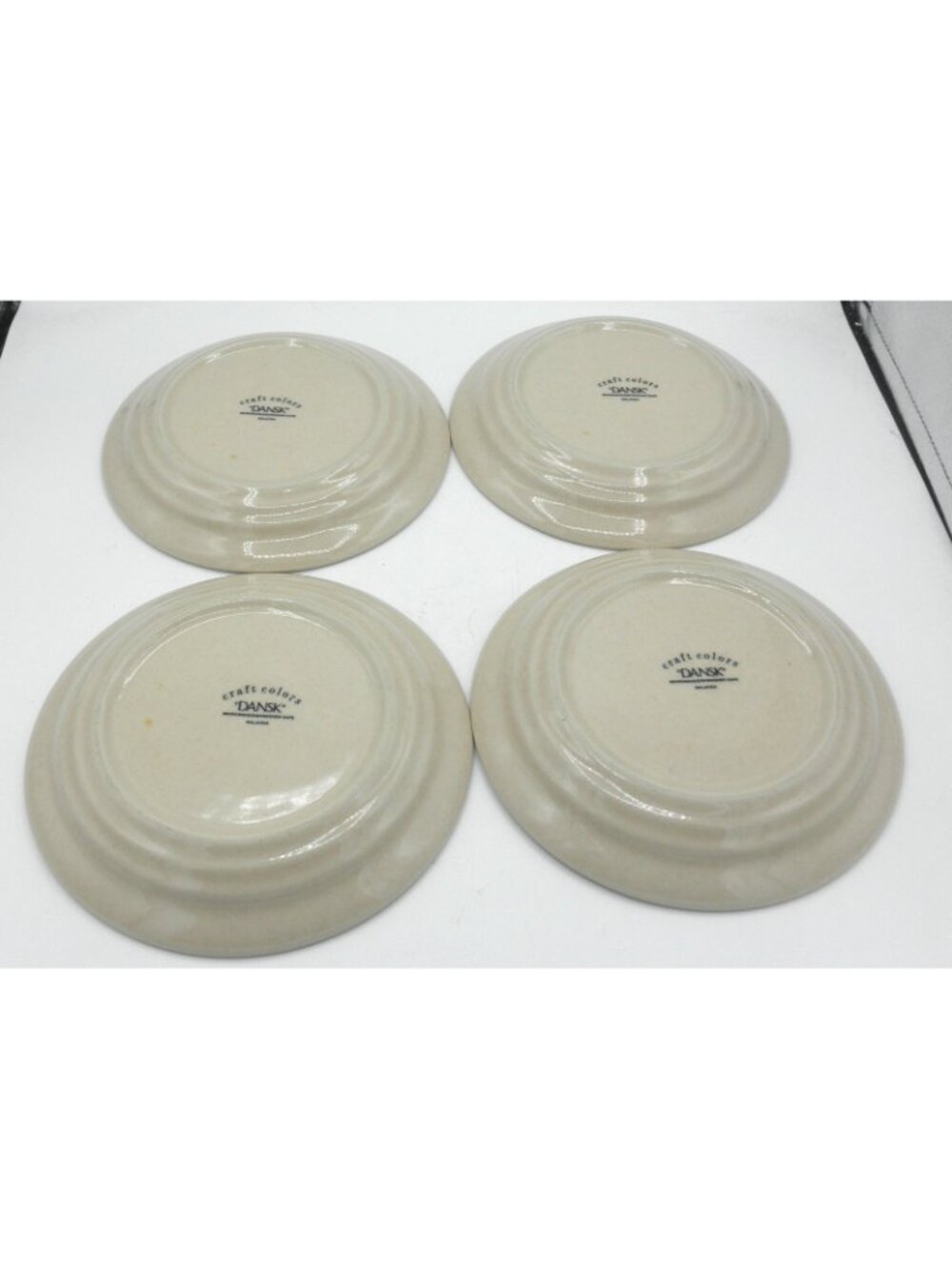 Craft Colors Oatmeal by Dansk 8 Inch Salad Plates Set of 4 Pattern Code: DANCRCO - Picture 2 of 7